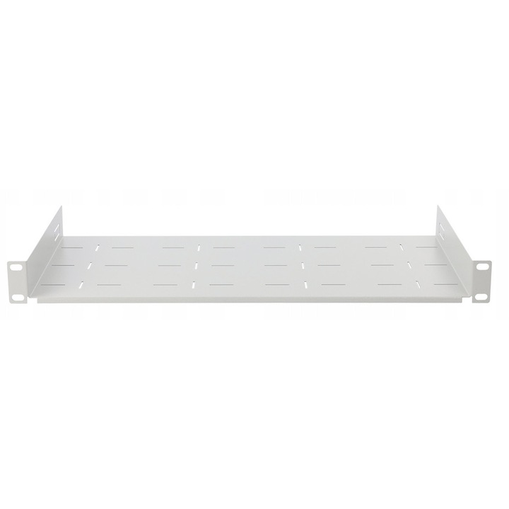 1U Rack tartóval, PULSAR, 445x460mm, fehér