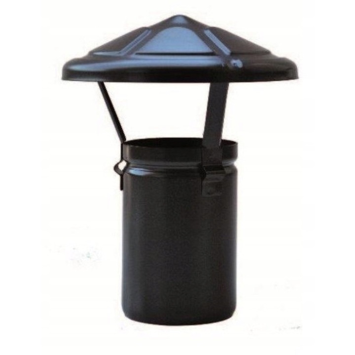 Racord cos de fum Euro Profil D80mm, pentru sobe pe pelet, protectie impotriva intemperiilor