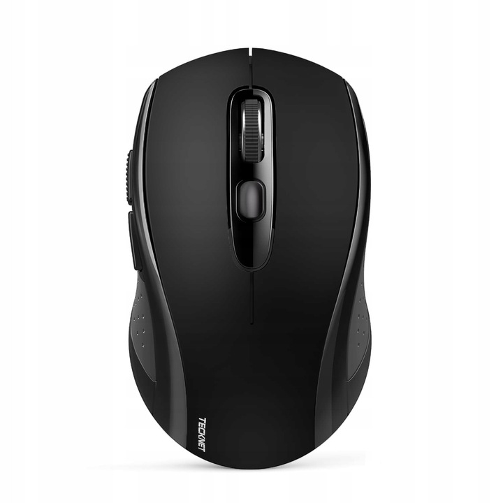 Mouse wireless TECKNET Bluetooth/2.4GHz, gri, 6 niveluri DPI, distanta de lucru 10m