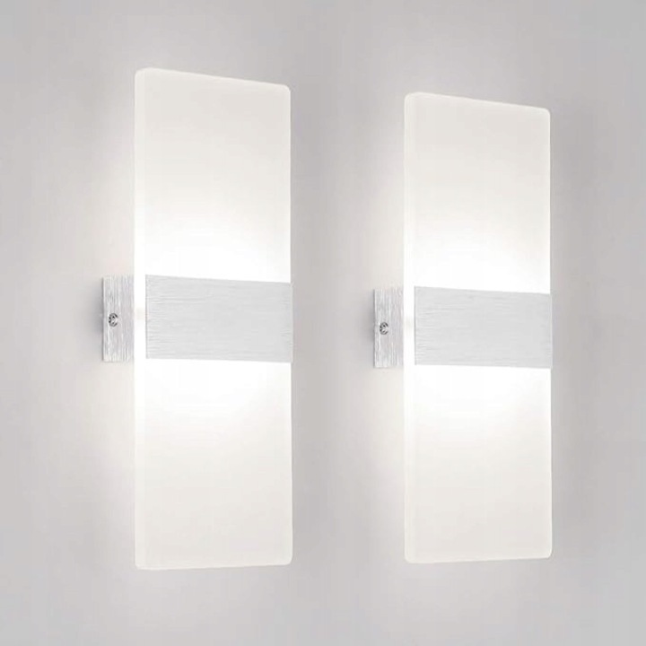 Aplice Klighten, set 2 buc, 12W, lumina neutra 4000K, design modern, pentru interior