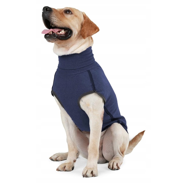 Sweter pentru caini Dotoner, mar. M, colorat granat, material calduros, usor de imbracat