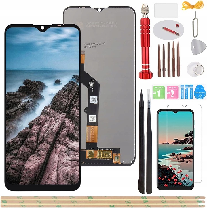 LCD дисплей за Motorola Moto G9 Play, съвместим с Poco X3, ремонт на дефектен екран, 6.5 инча