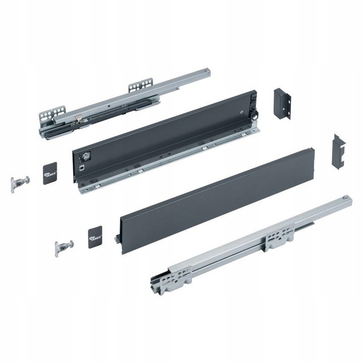 Sufragerie Amix ELITEBOX, 400x84mm, antracit, sistem de inchidere silentios, capacitate 40kg