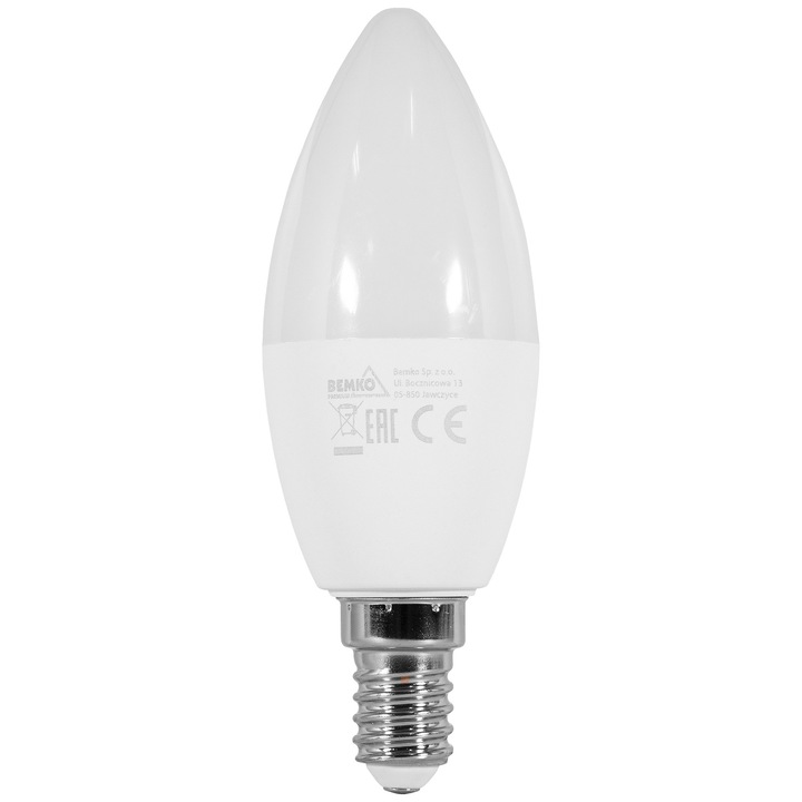 Becuri LED E14, BEMKO, 7,5W, 760LM, alb, set 10 bucati
