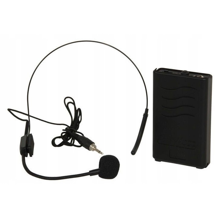 Microfon naglowny Ibiza PORTHEAD12-2, 207,5 MHz, pentru sisteme PA mobile