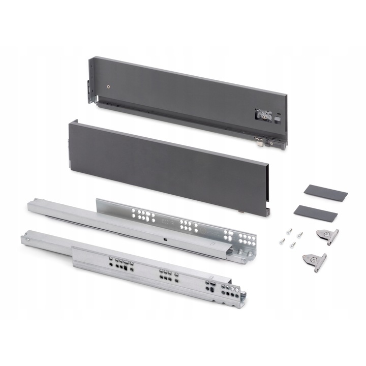 Suflanta VERTEX 3D set, 500mm, antracit, capacitate 40kg, reglaj 3D, plin inchidere