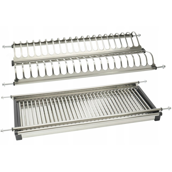 Scurgator vase, Amix, SJ304, inox, 60cm, 2 niveluri