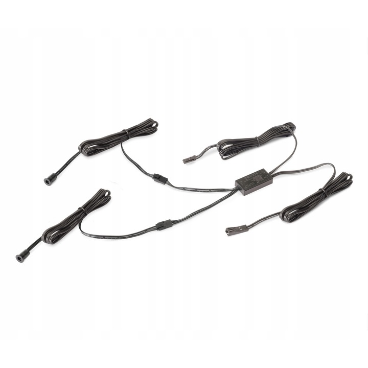 Intrerupator Smart cu senzor, Emuca, pentru oprele LED 12V/24V DC, negru, 6 cm, 36W/72W