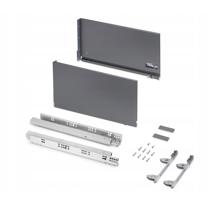 Sufrageria exterioara Vertex 3D, H242mm, L450mm, 60kg, antracit, set complet