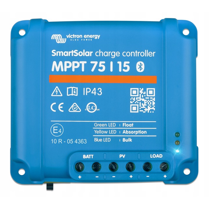 Соларен контролер Victron Energy SMART Solar MPPT 75-15, 12/24V, 15A, с Bluetooth интерфейс