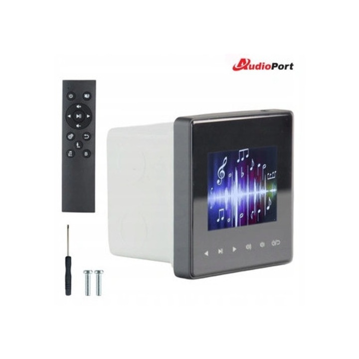 Audioport Bluetooth audio erősítő 4x25W falra szerelhető, otthoni vagy irodai használatra