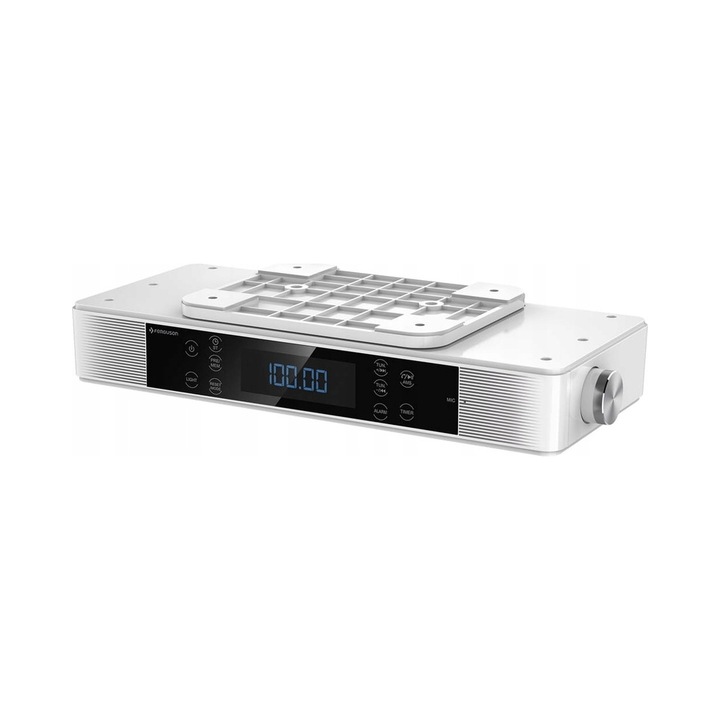 Радио с часовник Ferguson Regent Cucina, Bluetooth, 2x2,7W, сребрист, 270x112x48мм