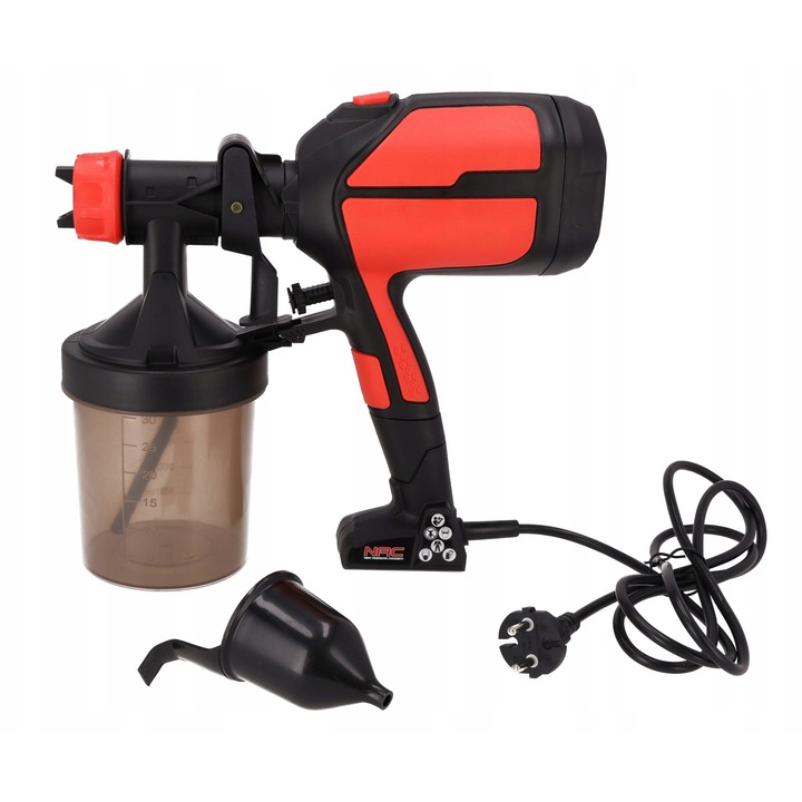 Pistol de vopsit electric NAC PG-450-LU, 450 W, 1L, duza 2mm, 38.000 rpm