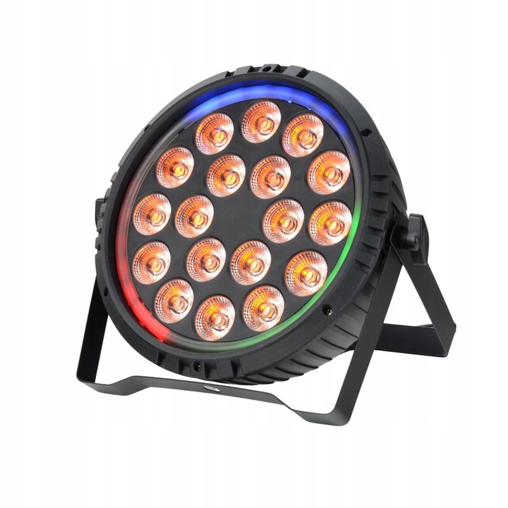 Firefog 18x10W RGBWA UV LED projektor, LED gyűrűvel
