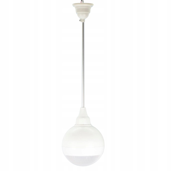 Difuzor suspendat, Audioport, sferic, 15W/100V, pentru tavan birou/galerie, alb