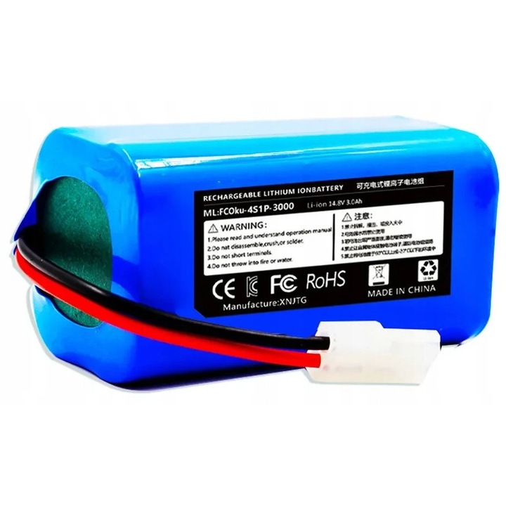 Baterie 3Ah 14.4V pentru aspirator Xiaomi Mi Robot Vacuum-Mop Essential G1, 68x36x36mm, litium-ion