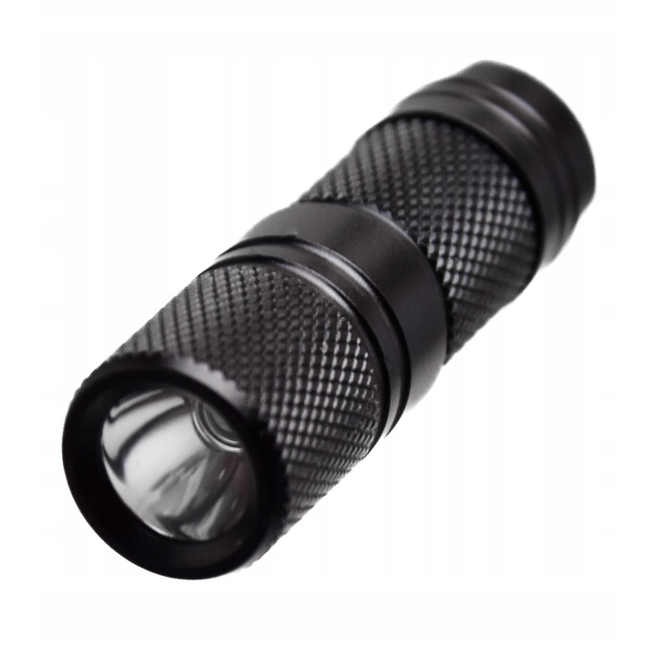 Lanterna LED 3W, foarte luminoasa, incarcare microUSB, impermeabila, dimensiuni 41x13mm, set cu cablu de incarcare