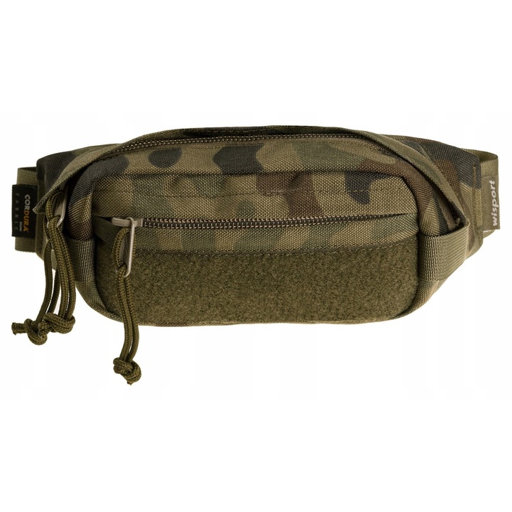 Borseta sport Wisport Toke, Cordura, camuflaj PL Woodland, 25x9x9cm