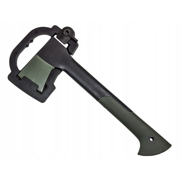 Topor rozlupator, negru-verde, 35,5cm, cu protectie pentru lama