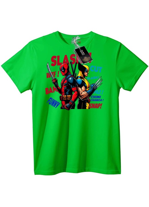 Deadpool & Wolverine póló, Világoszöld, 4XL