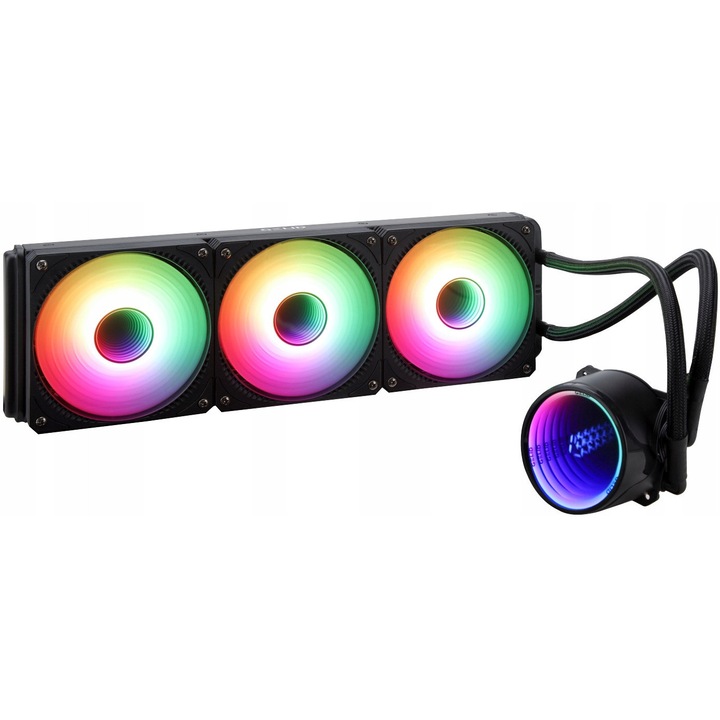 Racire apa Gelid Liquid 360, 3 ventilatoare ARGB, 300W TDP, 120x393x27mm