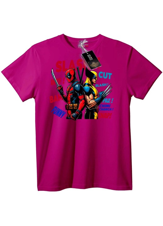 Deadpool & Wolverine póló, Lila, 4XL
