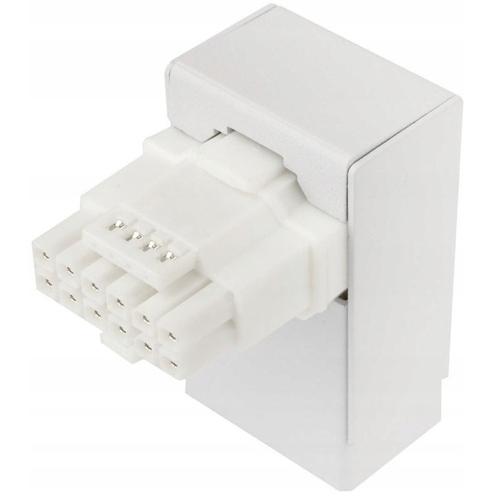 Adapter 12V-2x6 90 grade Kolink, 600W, cu radiator integrat, alb