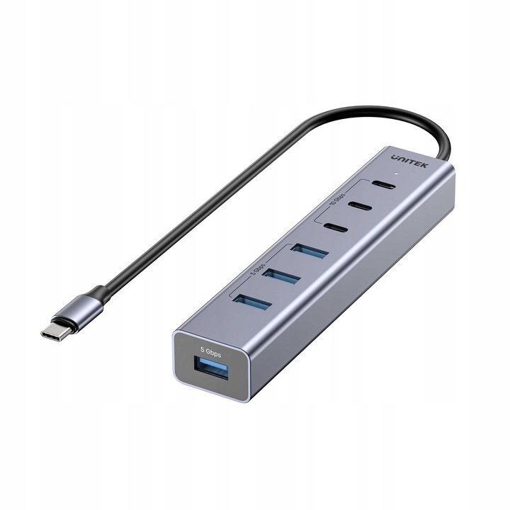 Hub activ USB-C 3x USB-C 10Gbps, 4x USB-A 5Gbps, Unitek