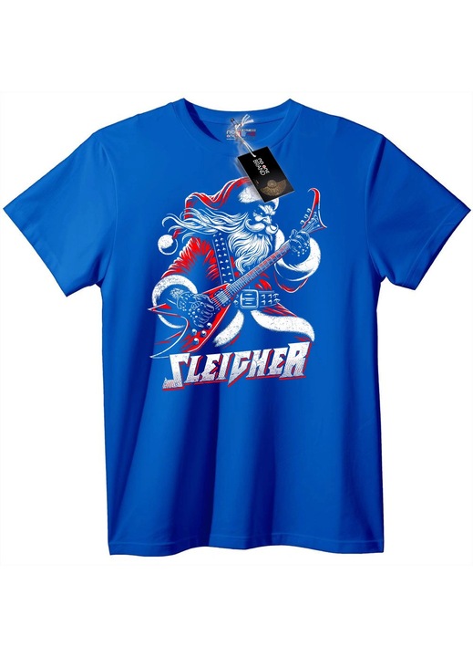 Rock Mikulás szán póló, Kék