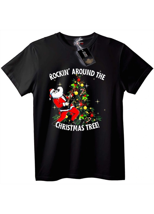Rockin' Around the Christmas Tree póló, Fekete