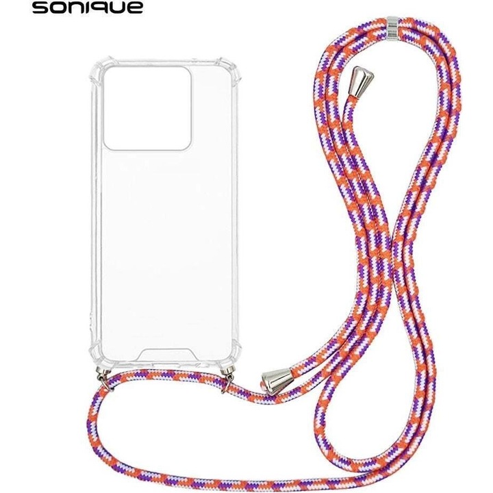 Husa telefon Sonique Armor Clear, antishock, multicolor, pentru Realme C61 4G / C63 4G / Note 60 4G