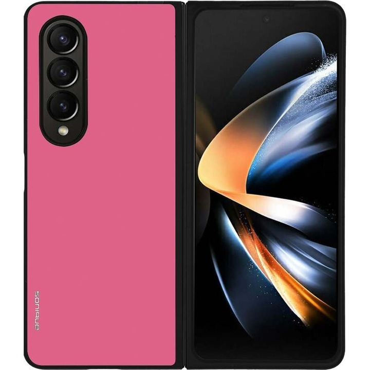 Husa telefon Sonique ColorBloc Series, roz, pentru Samsung Galaxy Z Fold 4, silicon, antisoc