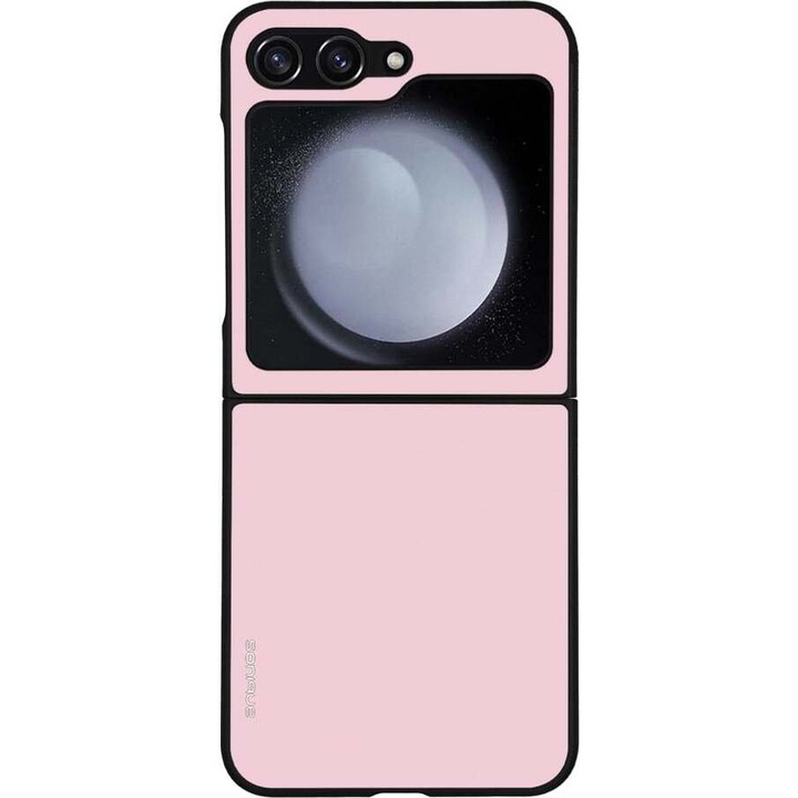 Husa telefon Sonique ColorBloc Series, roz deschis, pentru Samsung Galaxy Z Flip 5, silicon, design modern, protectie antisoc