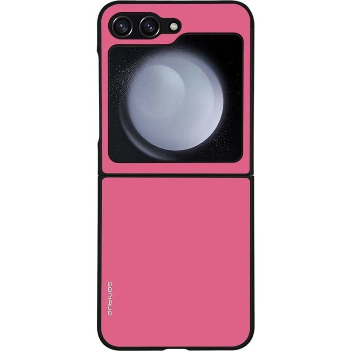 Husa telefon Sonique ColorBloc Series, roz, pentru Samsung Galaxy Z Flip 5, silicon, design modern