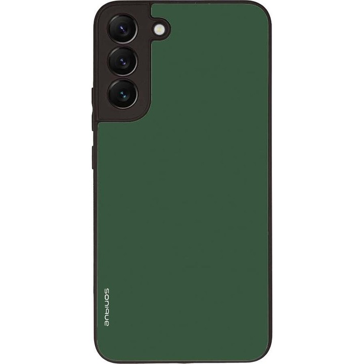 Husa telefon Sonique ColorBloc Series, verde, pentru Samsung Galaxy S22 Plus, silicon, design modern