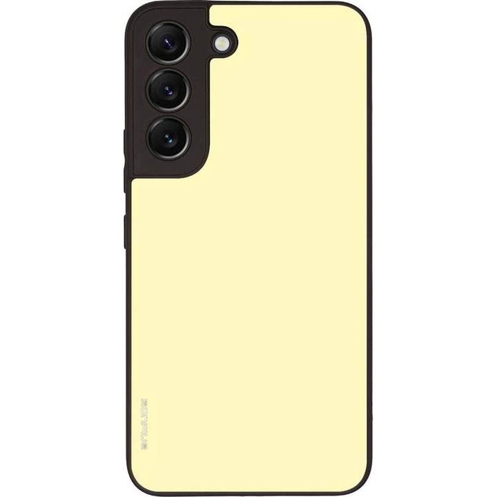 Husa telefon Sonique ColorBloc Series, galben, pentru Samsung Galaxy S22, silicon, design modern