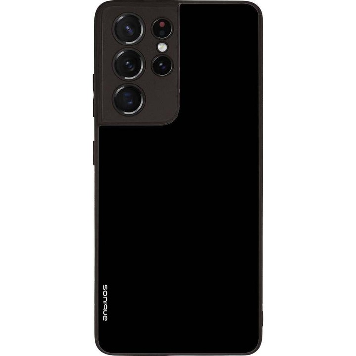 Husa telefon Sonique ColorBloc Series, protectie extra, design modern, negru, pentru Samsung Galaxy S21 Ultra