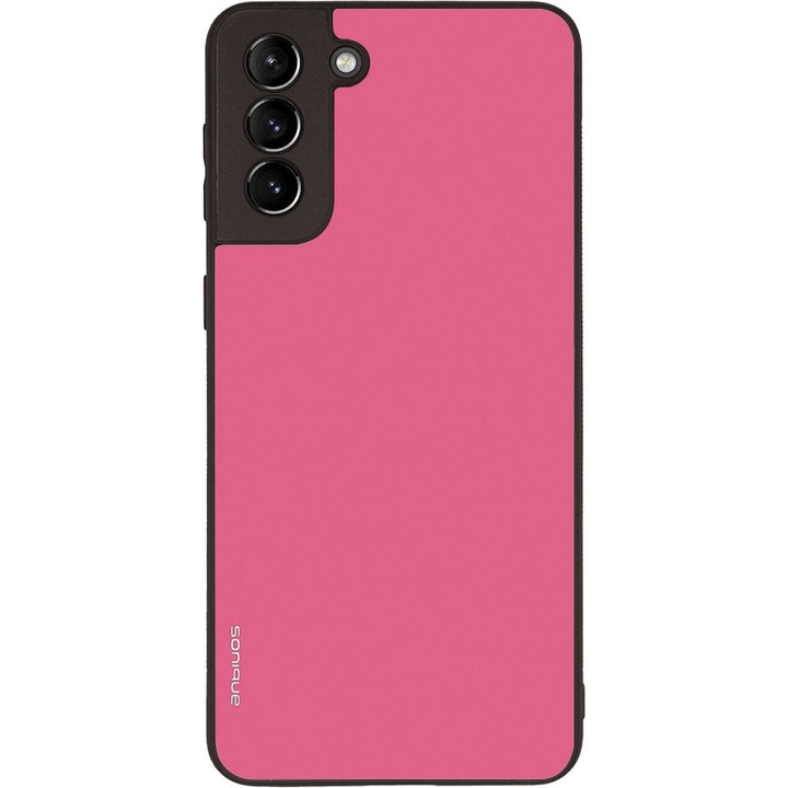 Husa telefon Sonique ColorBloc Series, roz, pentru Samsung Galaxy S21 Plus, silicon, design modern