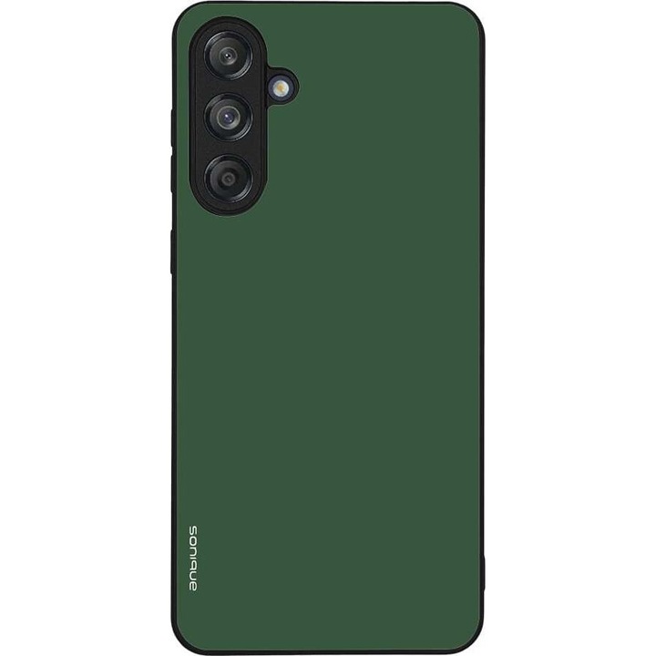 Husa telefon Sonique ColorBloc Series, verde, pentru Samsung Galaxy M55 5G, silicon, design modern