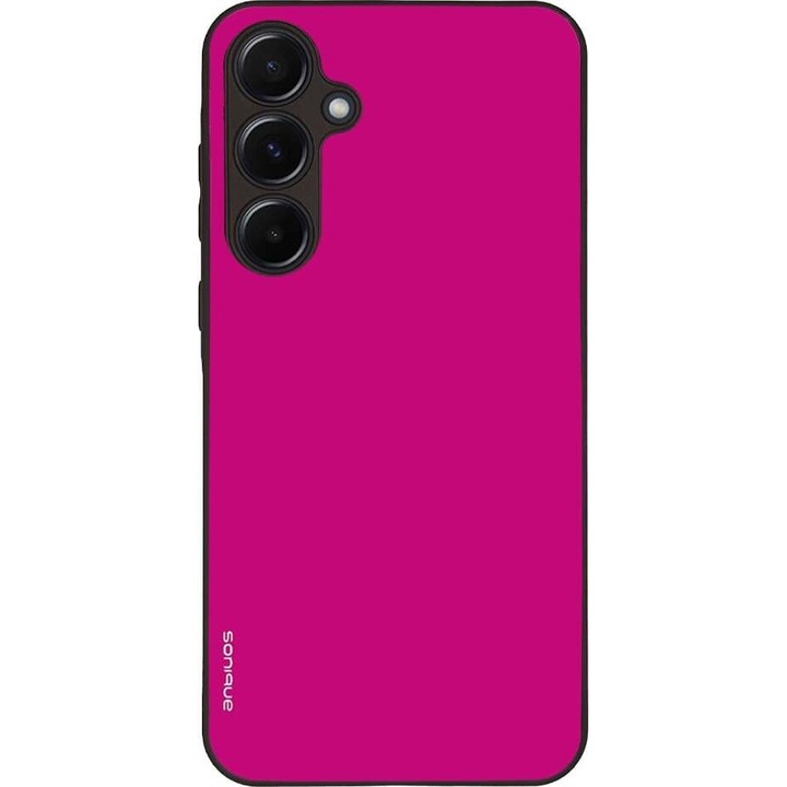 Husa telefon Sonique ColorBloc Series, protectie extra, design modern, roz, pentru Samsung Galaxy A55 5G