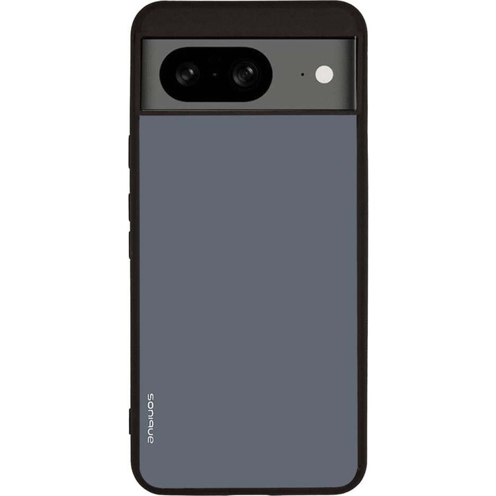 Husa telefon Sonique ColorBloc Series pentru Google Pixel 8 5G, silicon, design carbon, antiderapant, albastru-negru