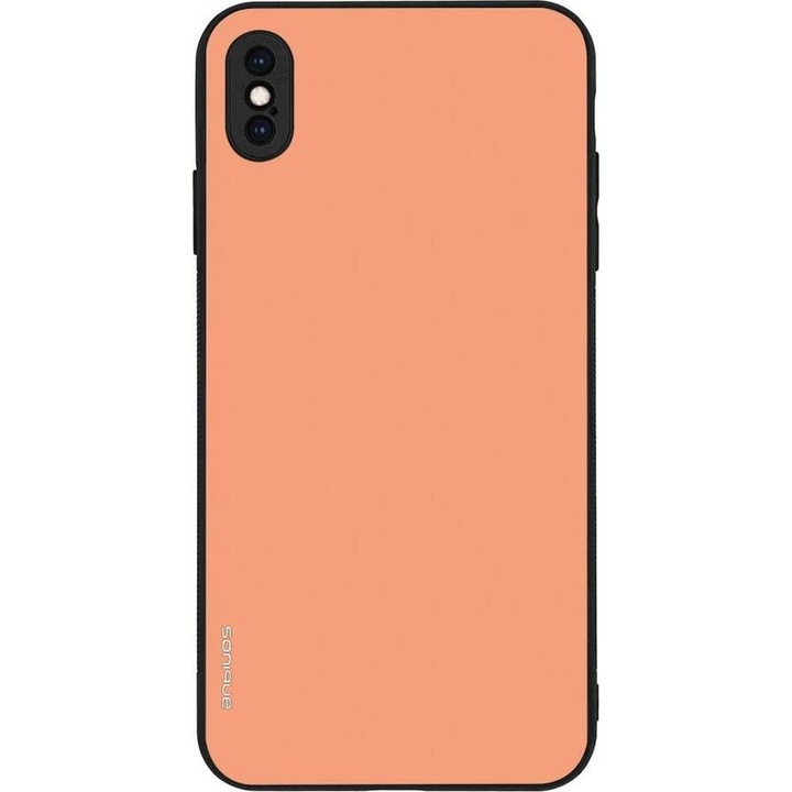 Husa telefon Sonique Colorbloc Series pentru Apple iPhone Xs Max, marmura, silicon, antisoc, coral
