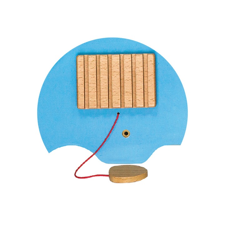 Игрушка за стена с активности, VIGA, слонче, цветен, 91x32x4, 5см