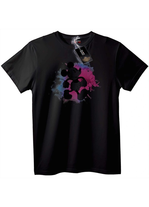 Mickey Mouse akvarell póló, Fekete