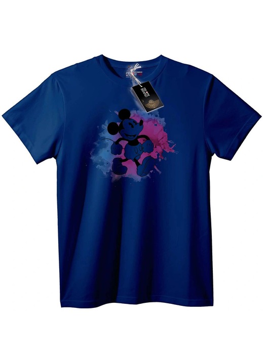 Mickey Mouse akvarell póló, Tengerészkék