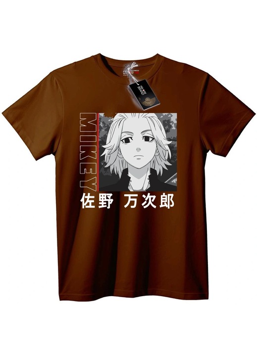 MIKEY Sano Manjirou Anime póló, Barna