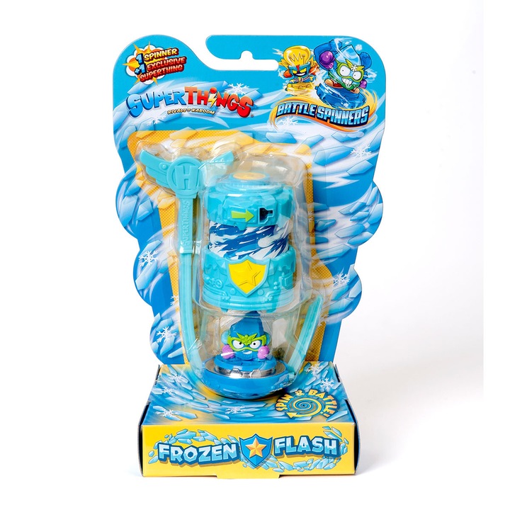 SUPERZINGS Играчки комплект, 4 Battle Spinners, 4 фигури, многоцветен