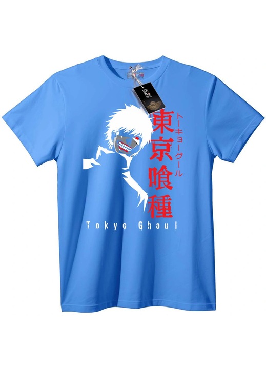 Tokyo Ghoul Anime póló, világoskék, 6XL