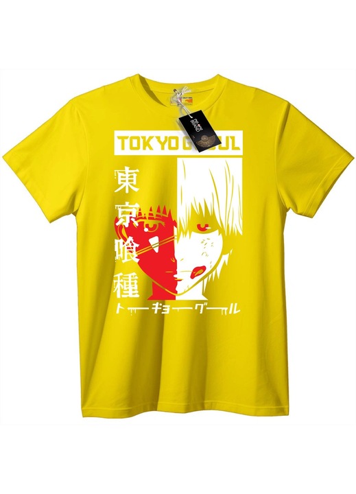 Tokyo Ghoul Anime póló, sárga, 2XL