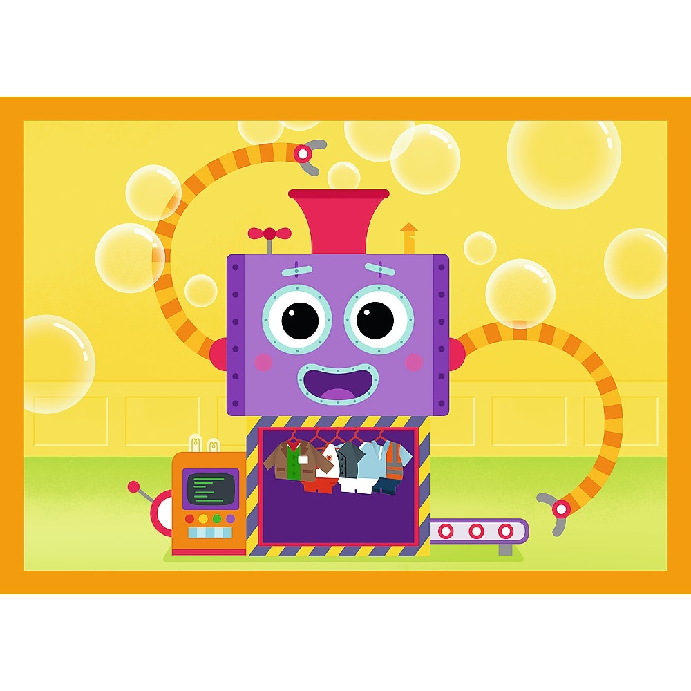 Puzzle Trefl 4 in 1 - Planeta Milo, Intalnire cu Milo si prietenii